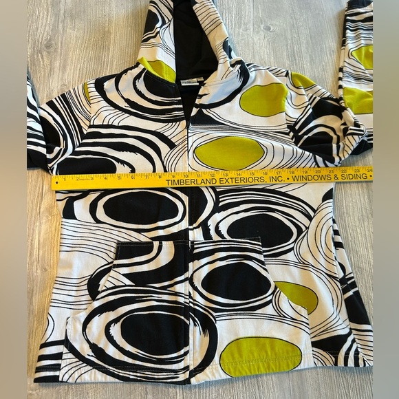 Parsley & Sage Art to Wear Hooded Jacket Full Zip Pockets & Matching Shirt Large - Picture 7 of 14